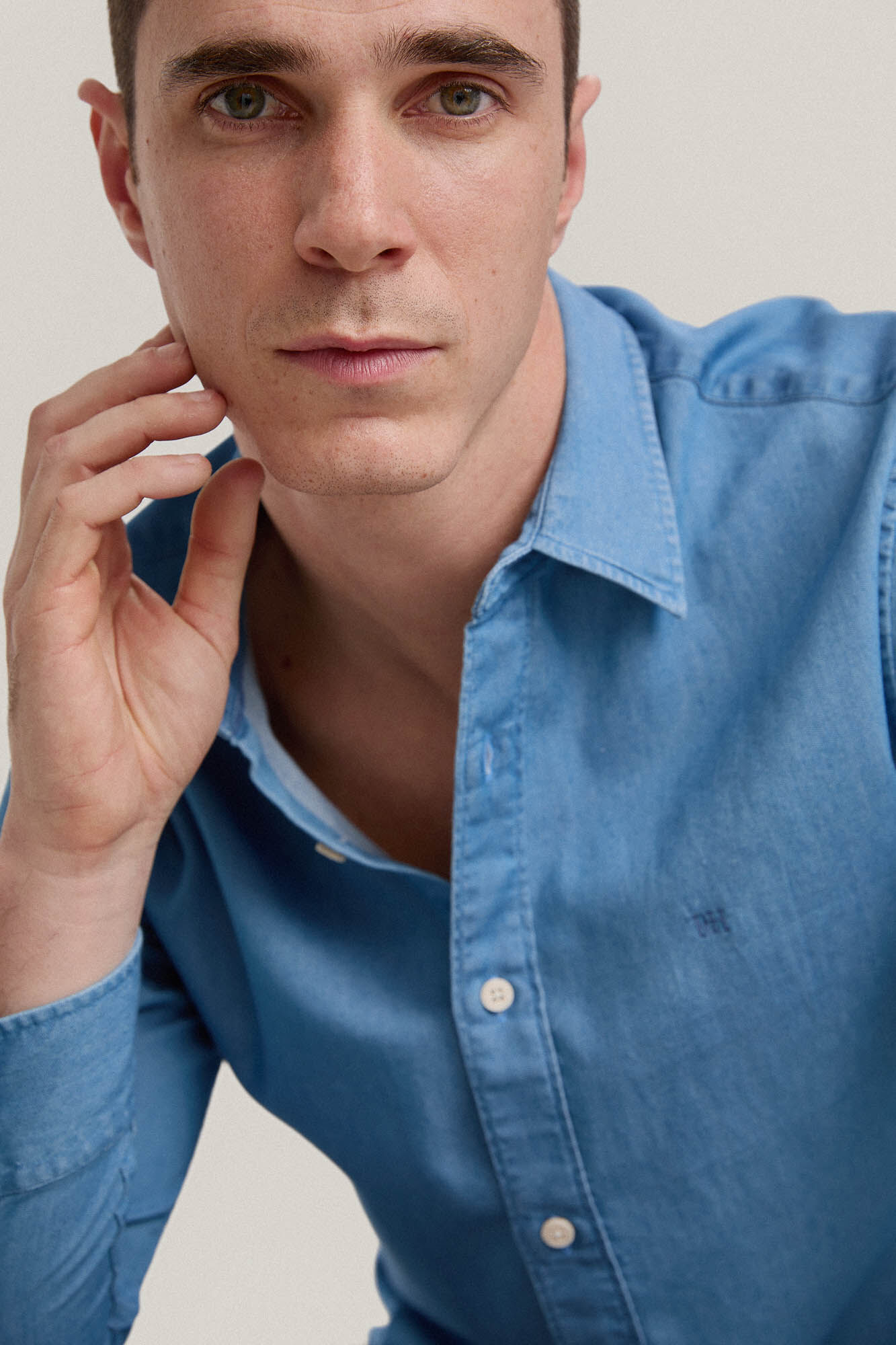 Camisa jeans - Azul