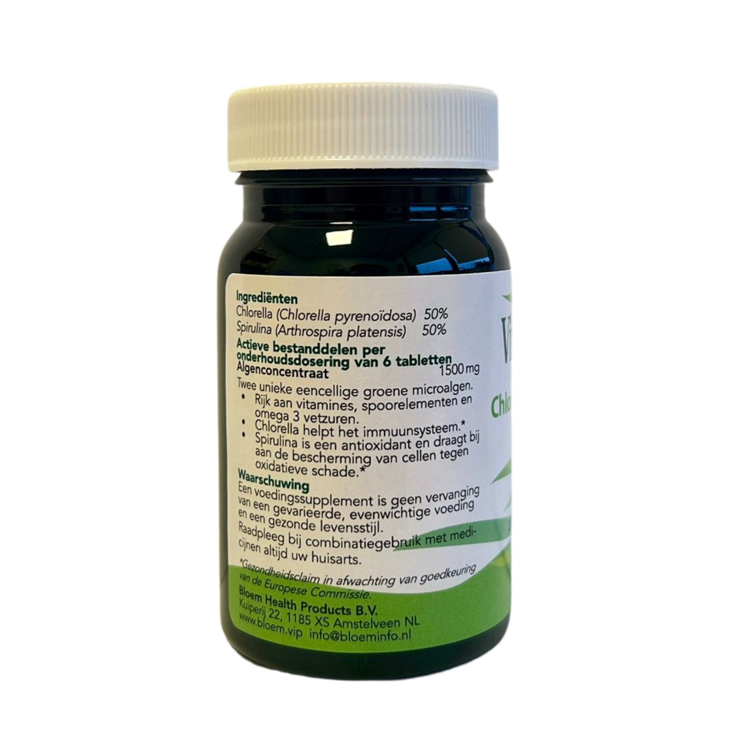 Bloem Chlorella & Spriulina Vitalgreen (200 tabletten)