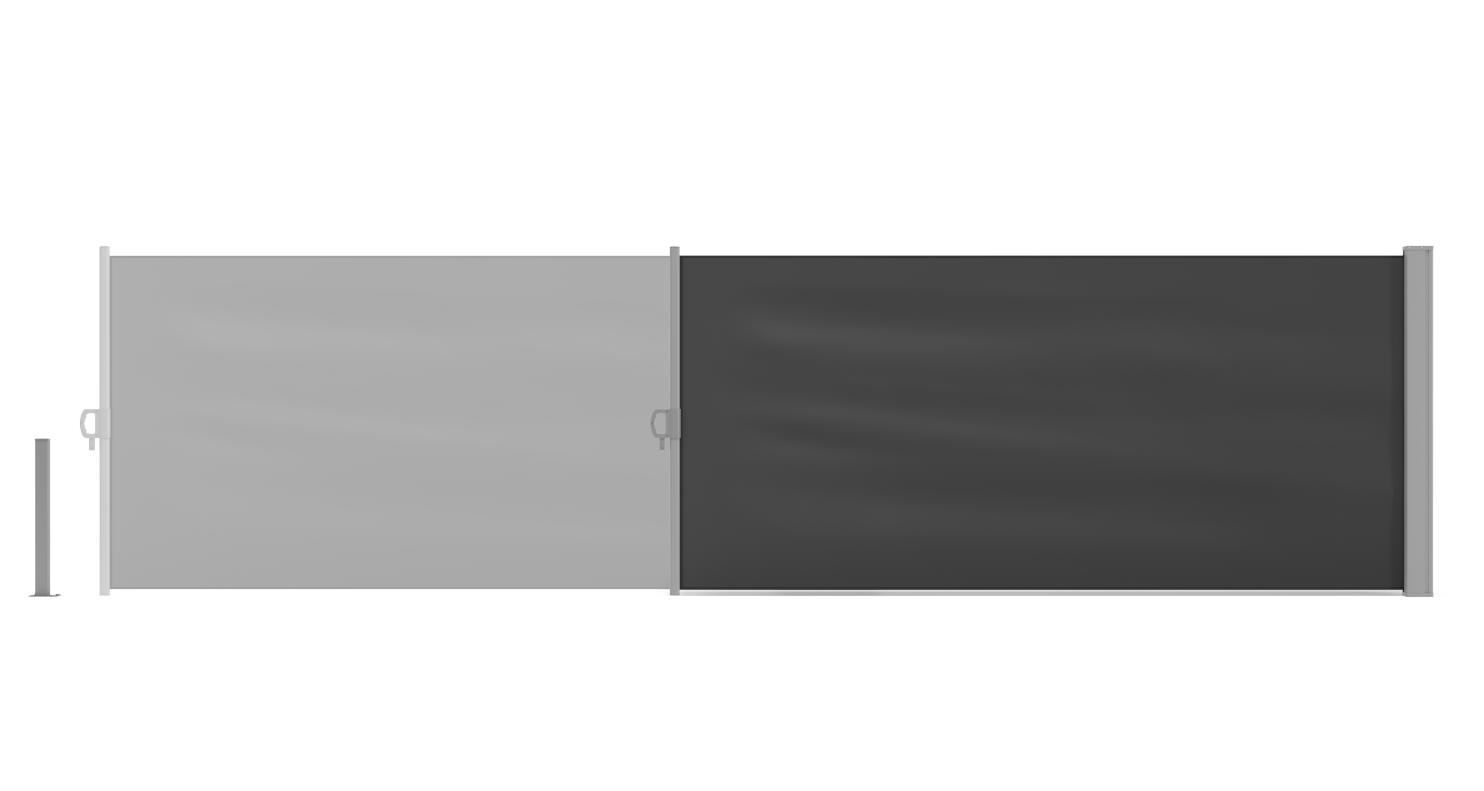 Seitenmarkise VIA 100 x 400 cm anthrazit