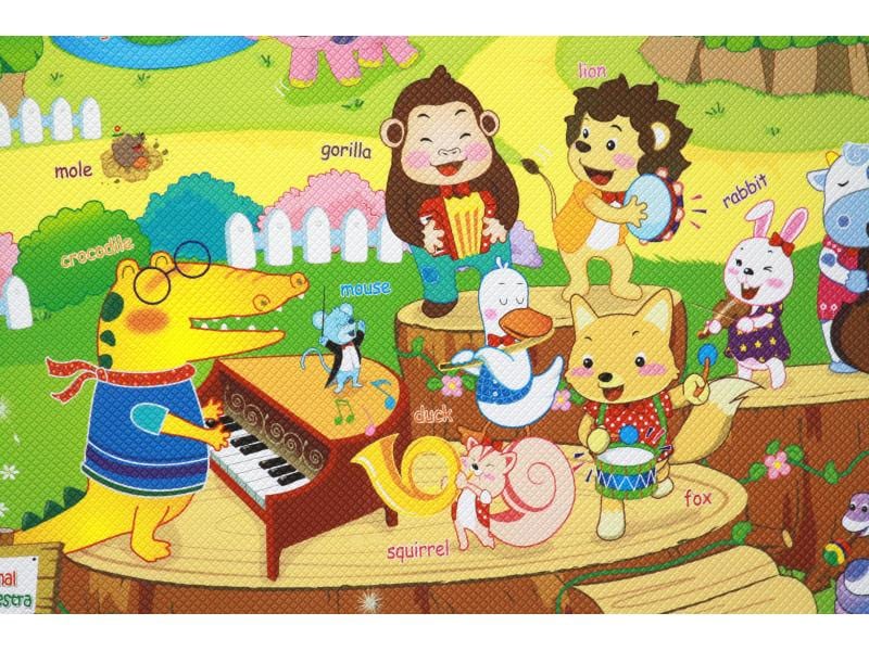 Dwinguler Spielmatte Animal Orchestra, 190 x 130 cm Dwinguler Spielmatte
