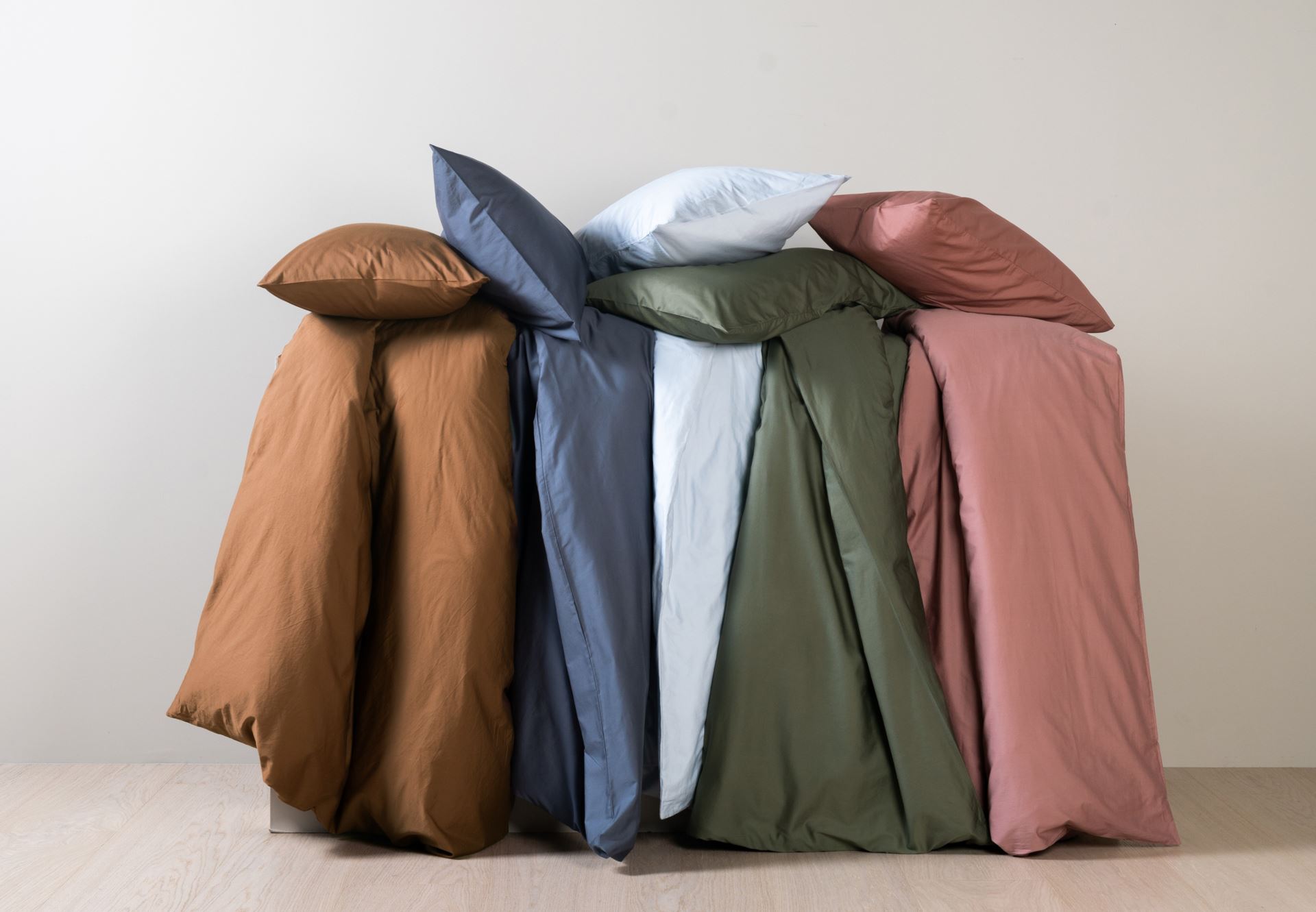 Sateng sengesett rød - 200x220 cm