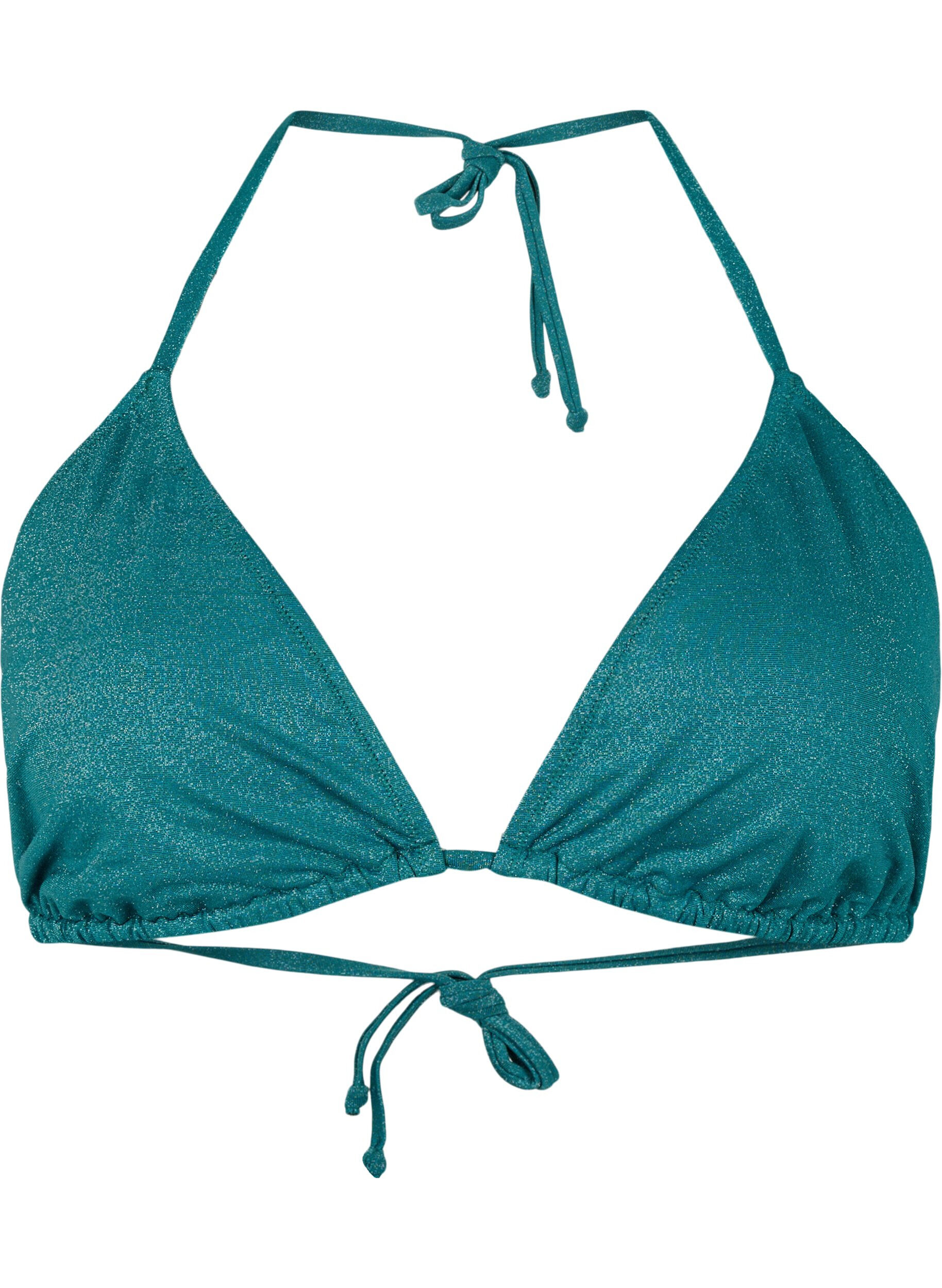 Glitter trekants bikinioverdel