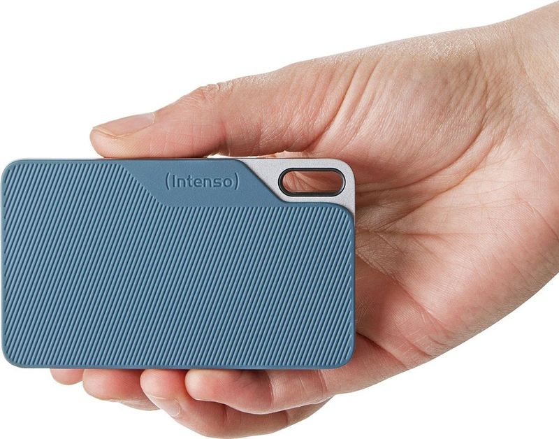 Intenso - TX100 - Externe SSD - 250GB - USB 3.2 - Schokbestendig - Grijs/Blauw