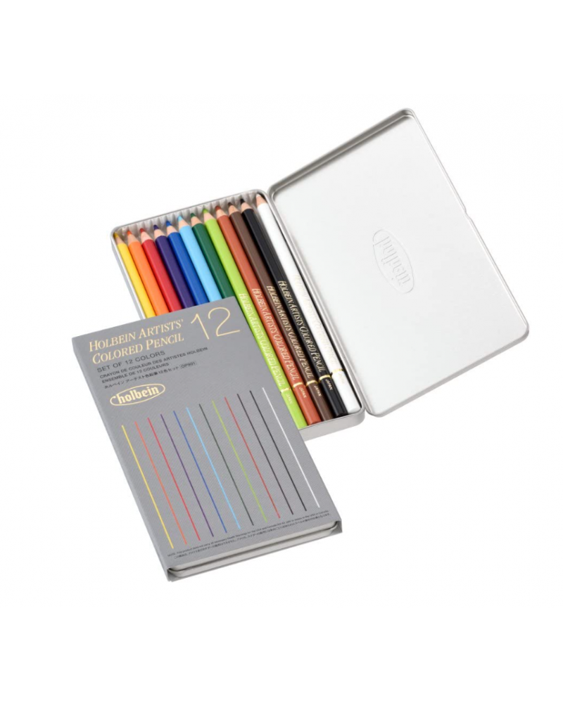 Set 12 crayons de couleurs Holbein