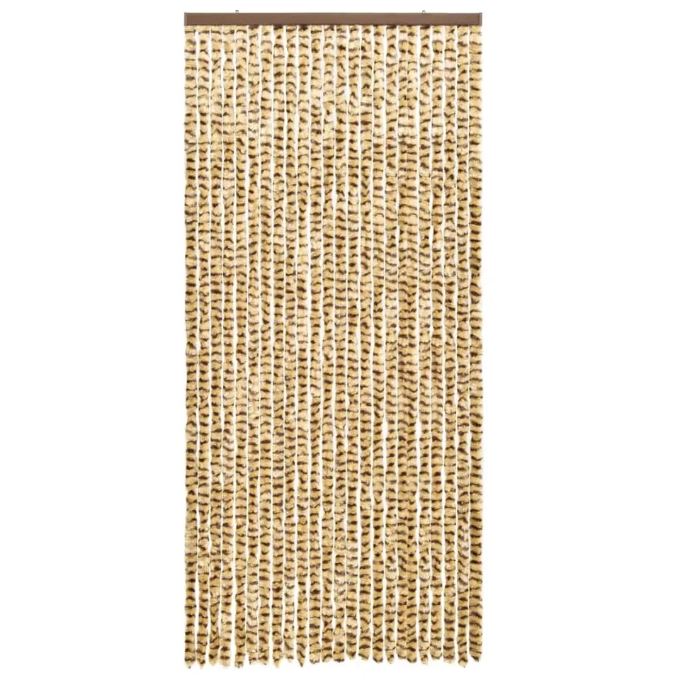 vidaXL - Deurgordijn - Beige - Polypropyleen - 90 x 220 cm