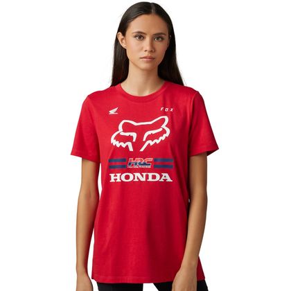 T-Shirt manches courtes Fox WOMEN FOX X HONDA - Rouge