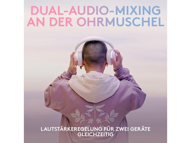 Logitech Headset G735 Weiss Kabelloses Gaming-Headset mit Lightspeed-Empfänger und dezenter RGB-Beleuchtung