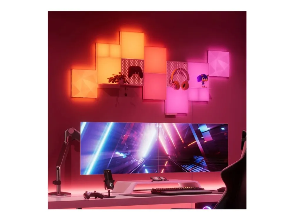 Nanoleaf Add-On Kit - Hylde - stainless steel (pakke med 2)