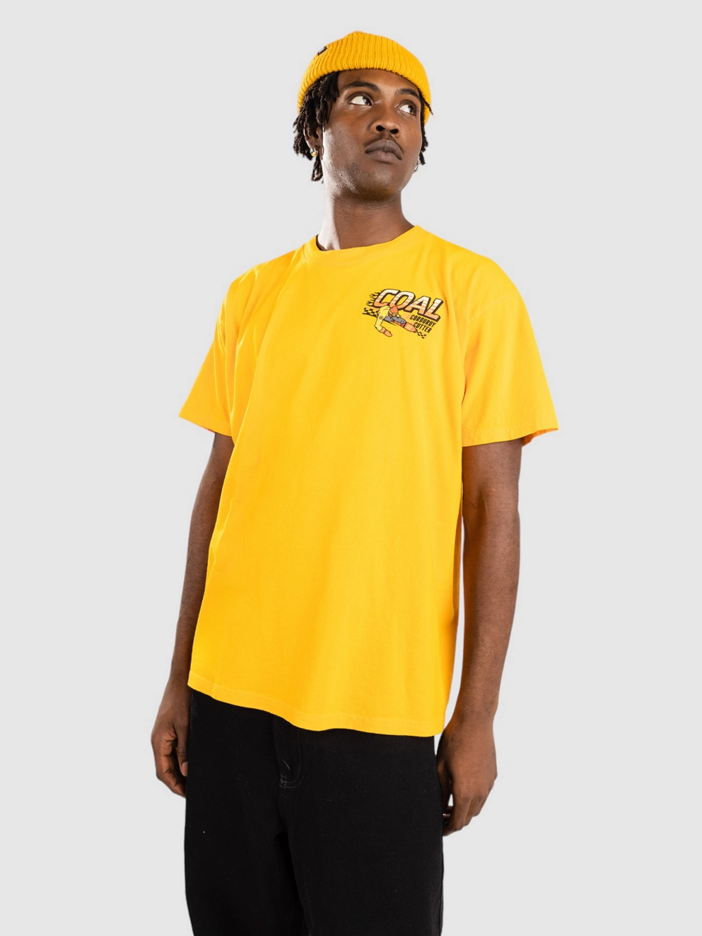 Coal Corduroy Cutter T-Shirt mustard