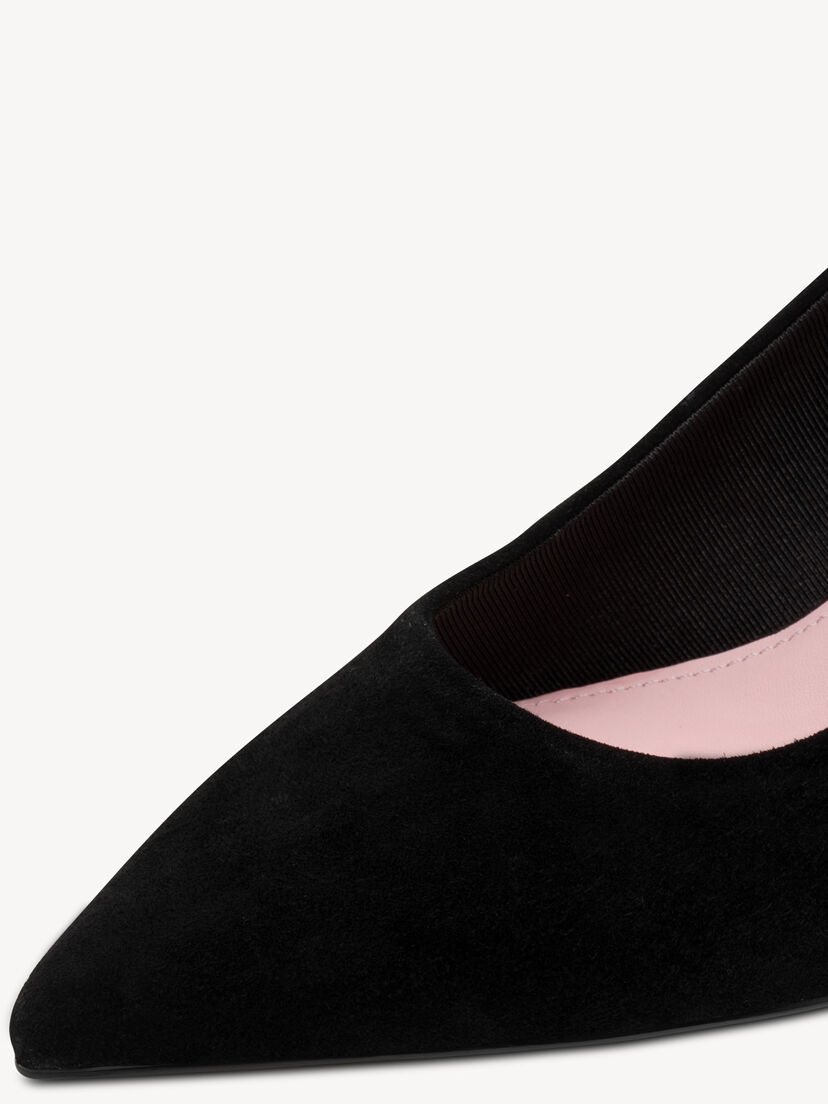 Leren Slingpumps - zwart