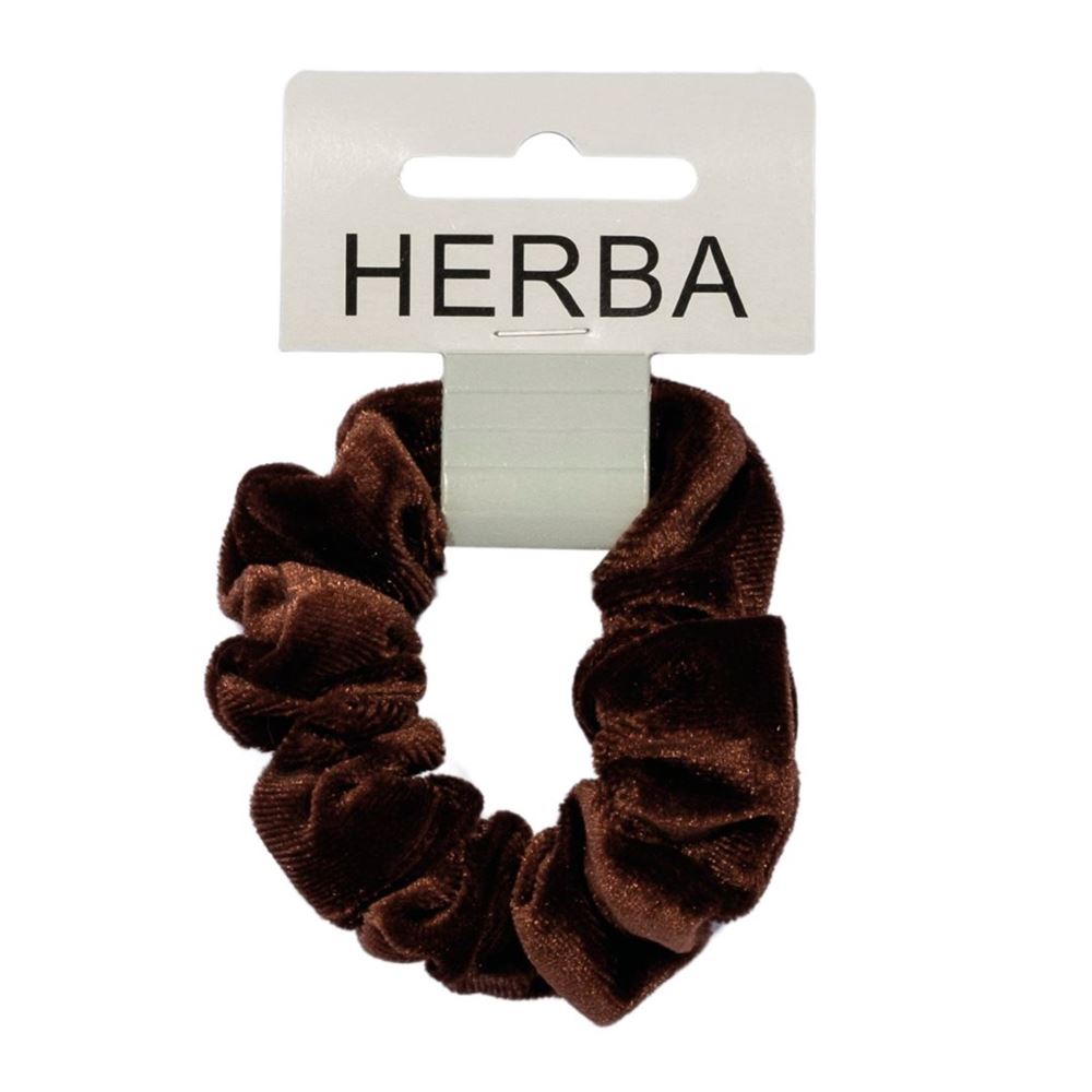 HERBA Scunci 9cm Samt braun 1 Stk