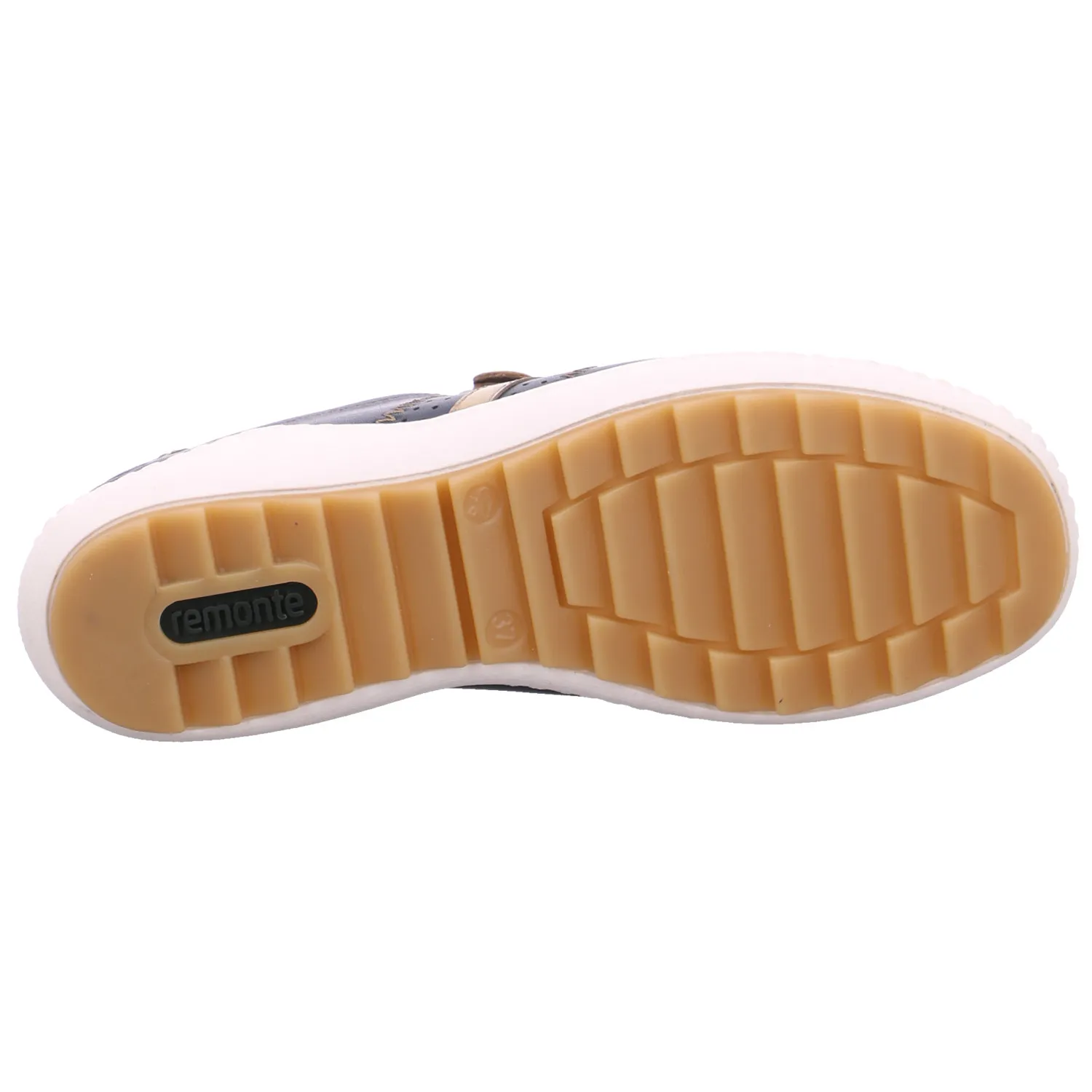 REMONTE Schnürschuh Blau Leder