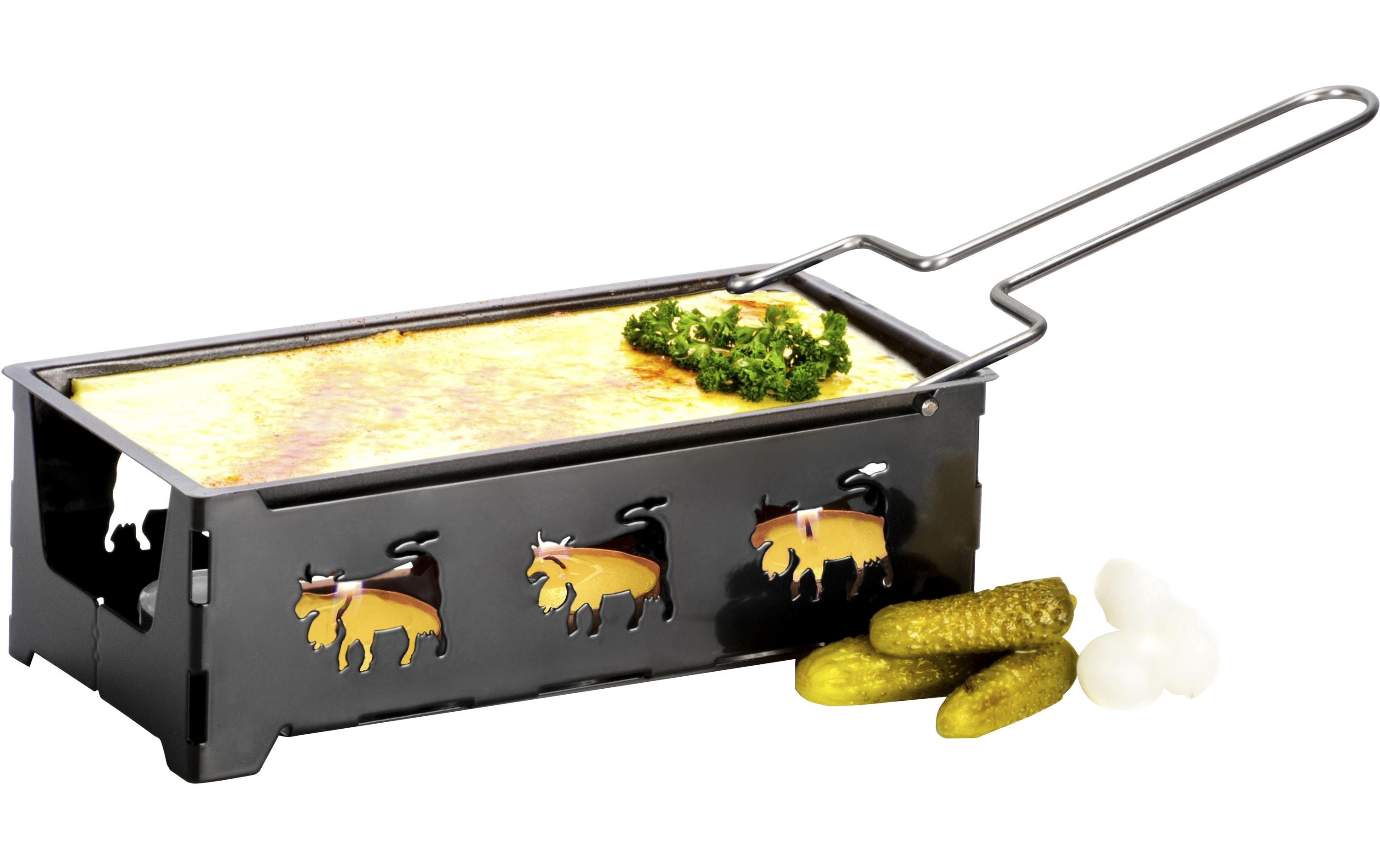 Teelicht-Raclette Heat Cheese! @home SchwarzFür eine Person, Schwarz