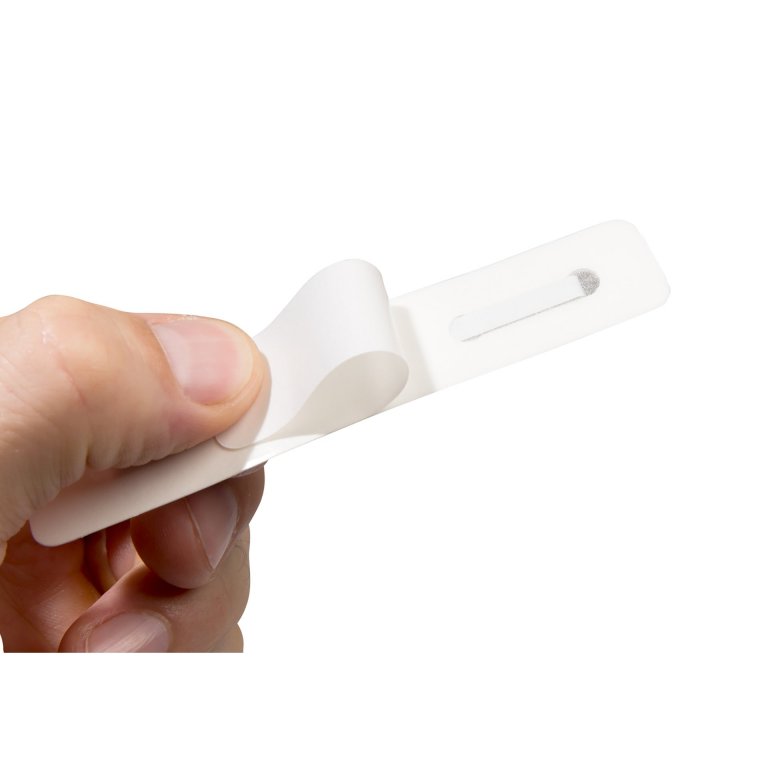 Heftstreifen selbstklebend Hart-PVC, weiß