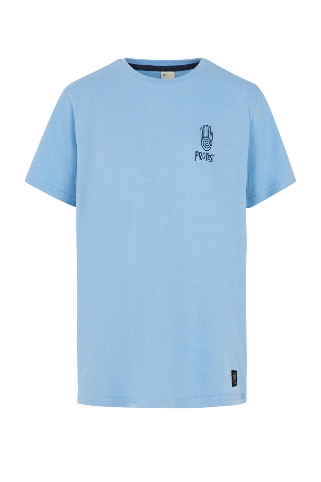 Protest T-shirt met printopdruk lichtblauw