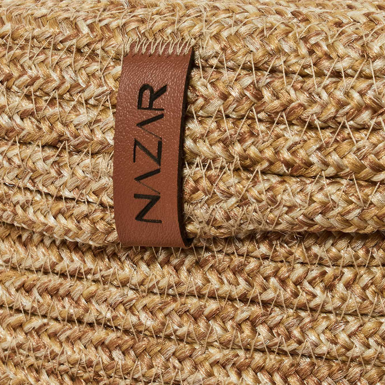 Nazar Rugs Panier CALI 4302 fait main terra - 23x12 cm