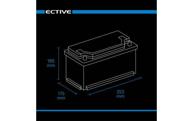 Ective LC S LT LiFePO4 Lithium Versorgungsbatterie