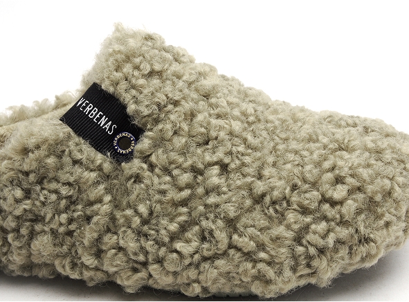 Verbenas chaussons femme york curly kaki