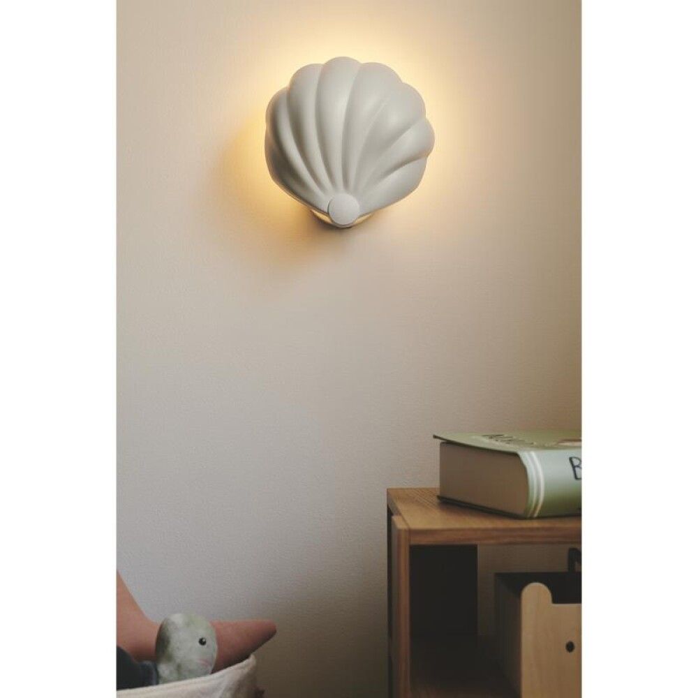 VEGGLAMPE NORDLUX KONCHI Ø20X20,5CM HVIT