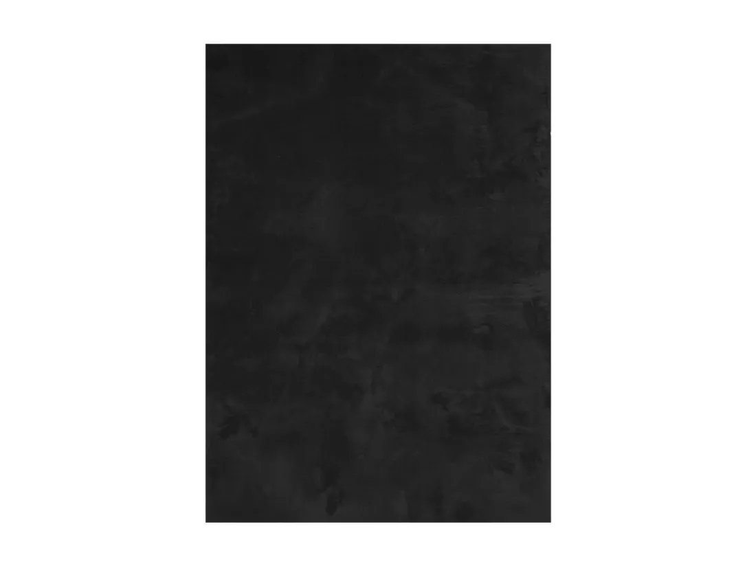 Tapis à poils courts doux et lavable noir 160x230 cm