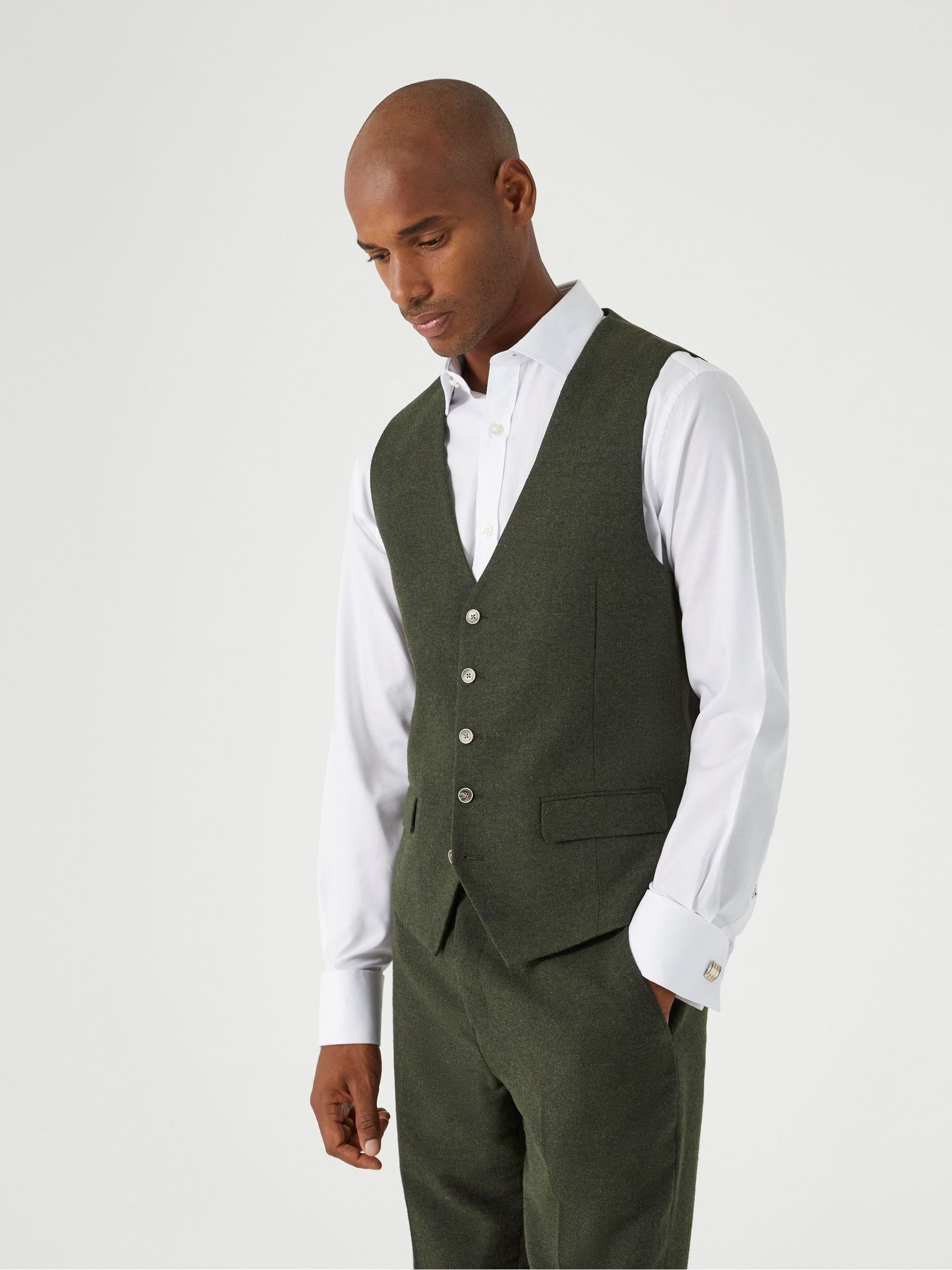 Skopes Jude visgraat single breasted gilet