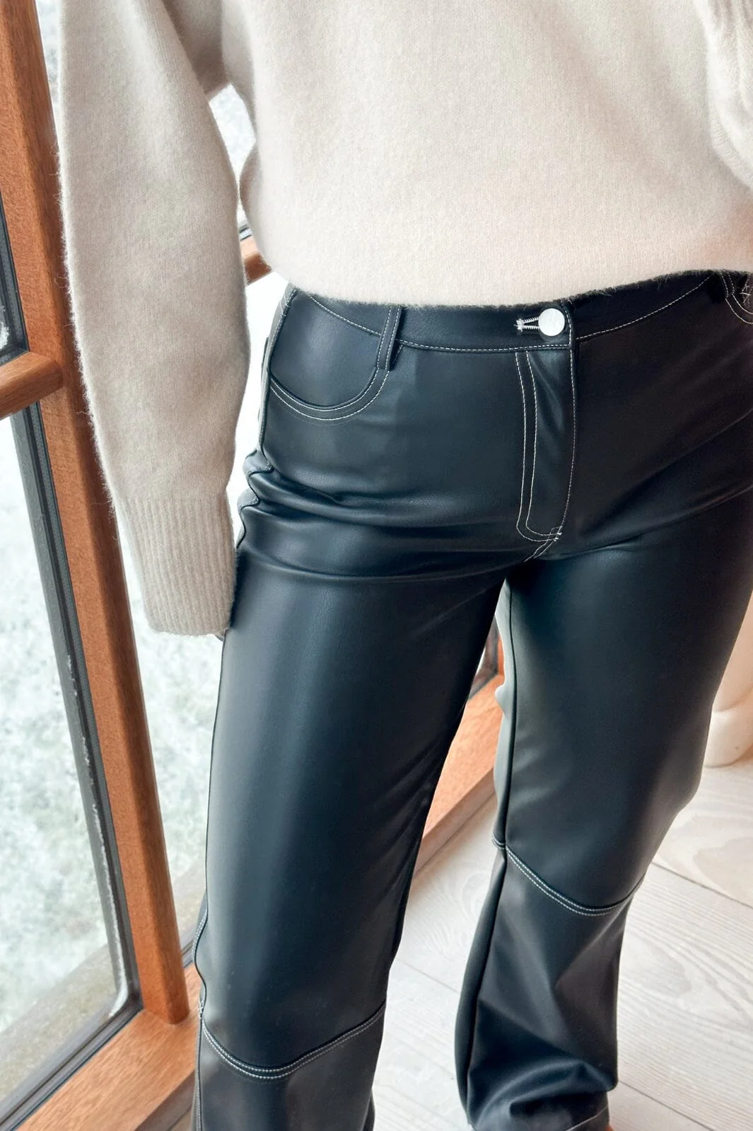 Neo Noir Jakoba Faux Stitch Pants