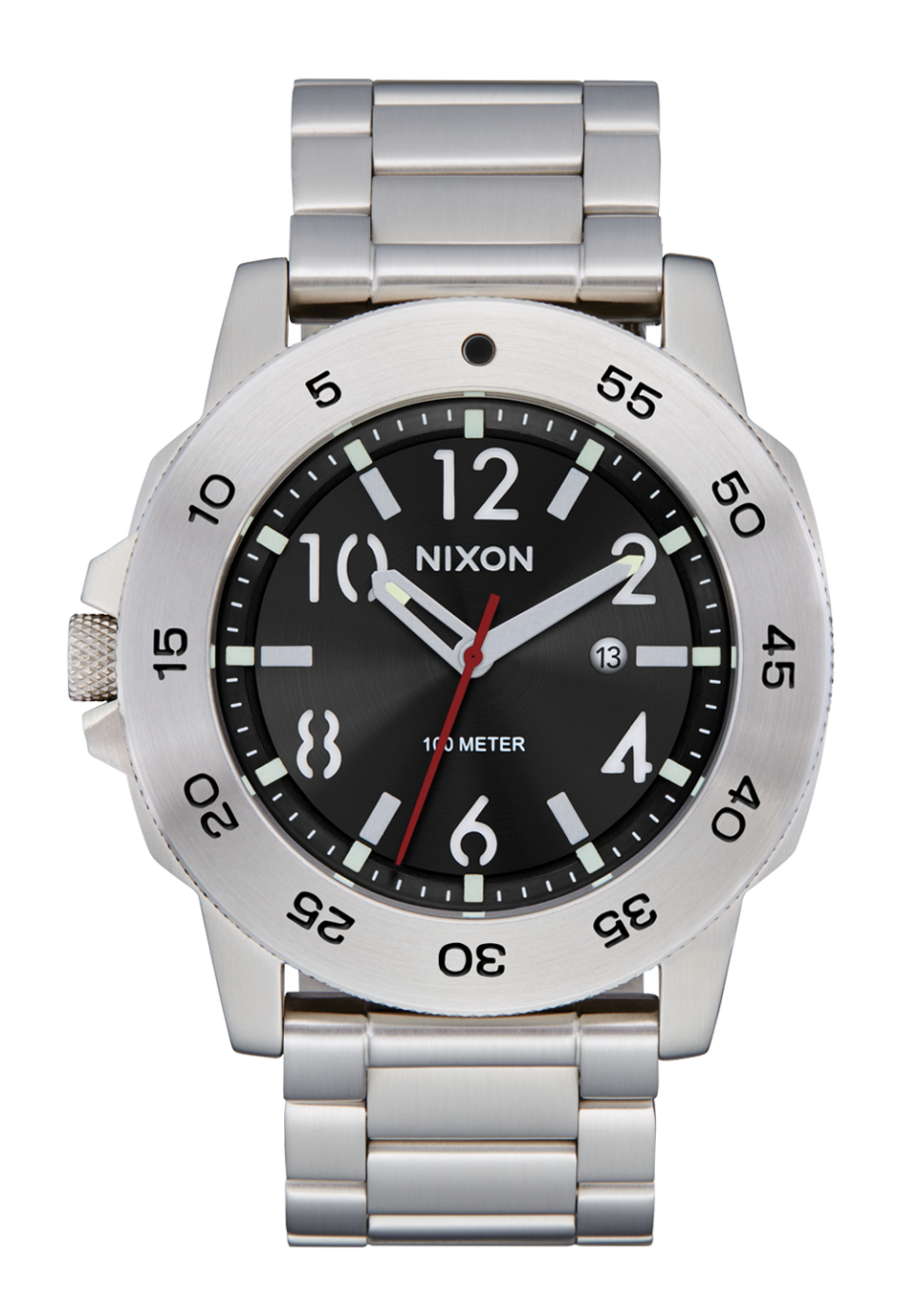 Nixon Smyth 44 Silver / Black A1414-625