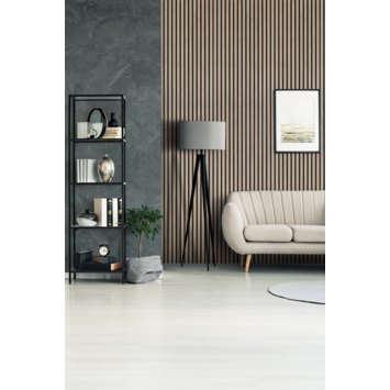 Lattenwand Brisbane vergrijsd walnoot 260 x 52,6 cm dikte 18,5 mm (2 stuks)