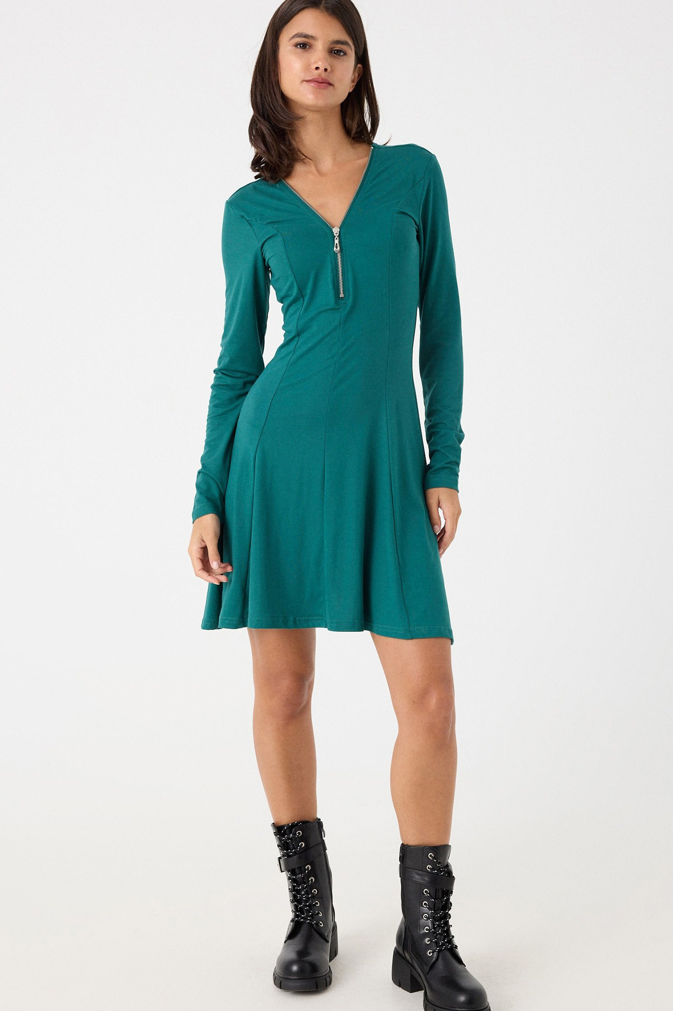 Vestido com zíper