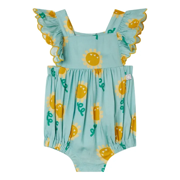 Stella McCartney Kids Barboteuse Fleur | Bleu ciel