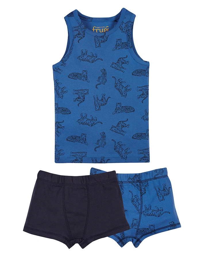 Unterwäsche-Set TIGER 3-teilig in blau