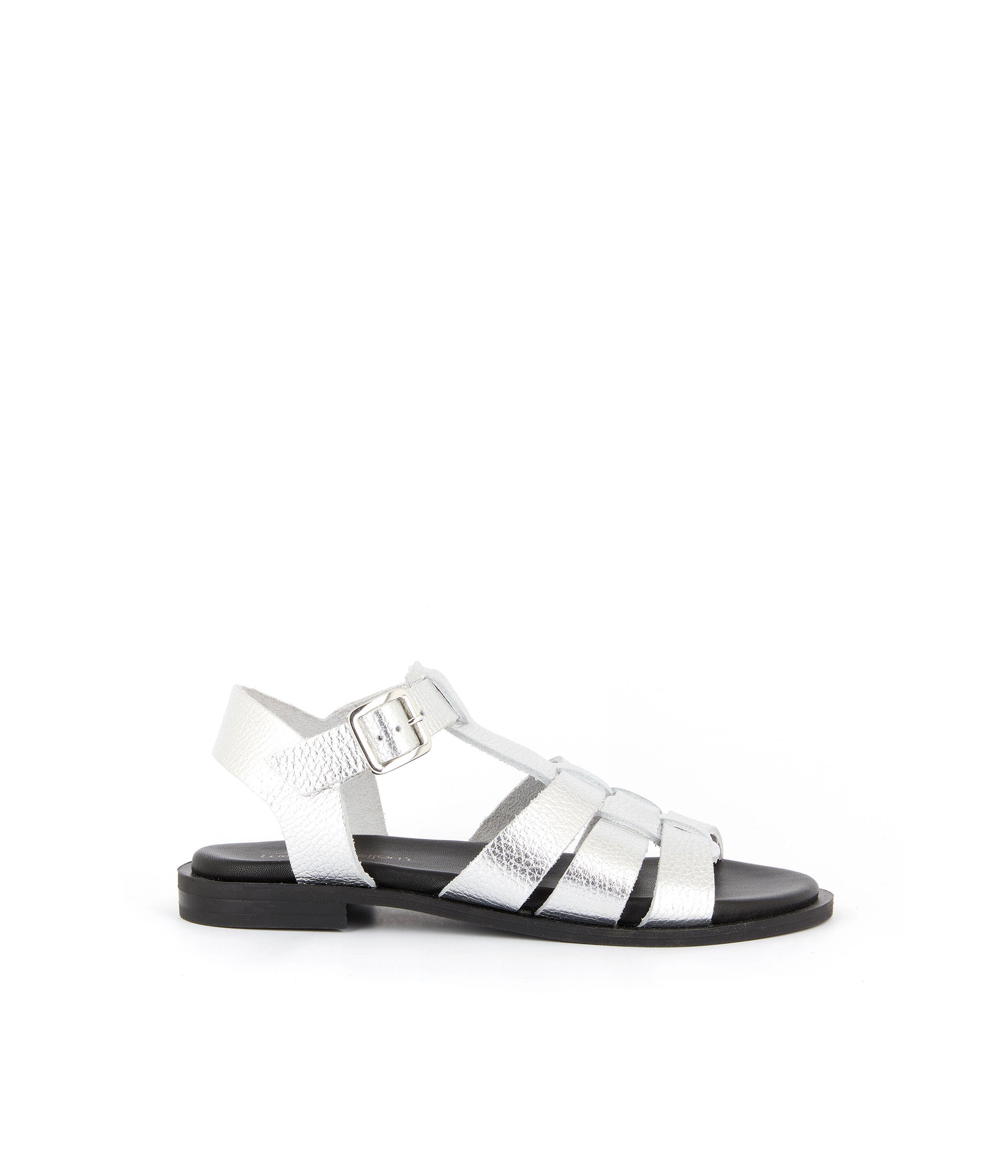 Sandales cuir argent Isadora
