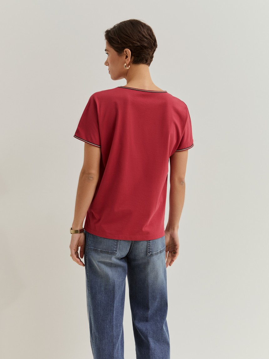 T-shirt em algodão