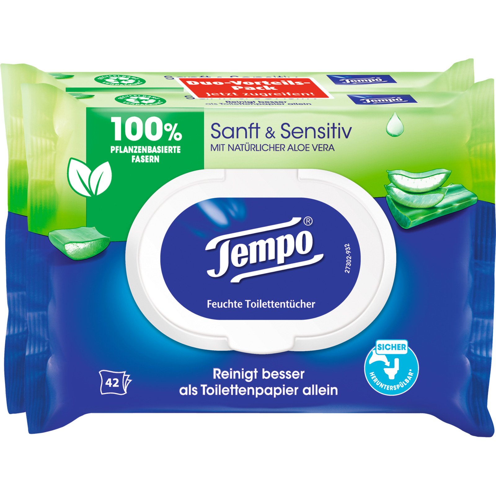 Tempo Feuchttücher Sanft & Sensitiv