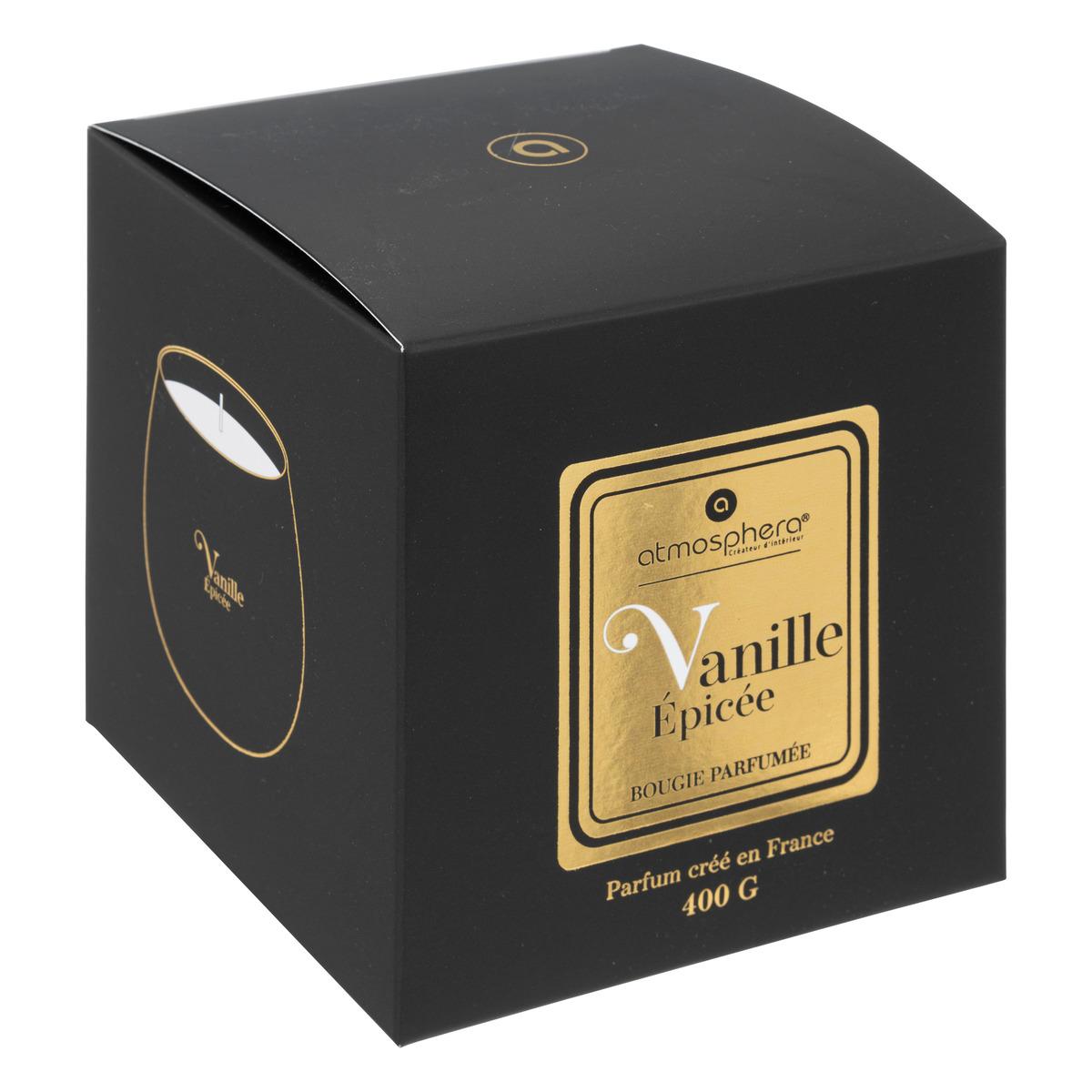BOUGIE PARFUMEE VERRE ARLO VANILLE 400G