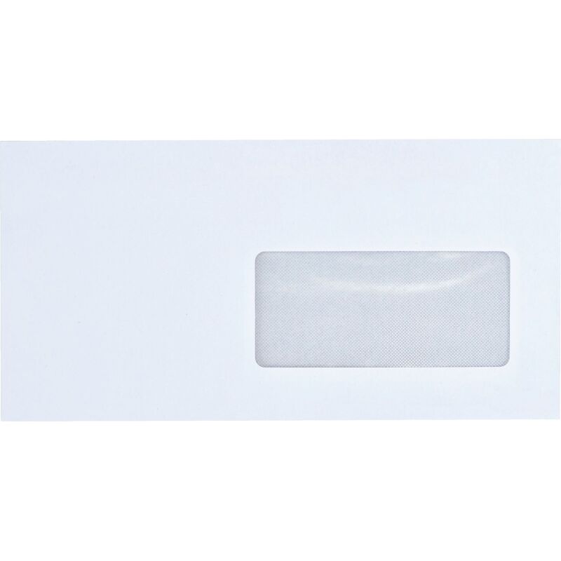 Enveloppe Bruneau 80 g/m² blanche avec bande protectrice - Boîte de 500