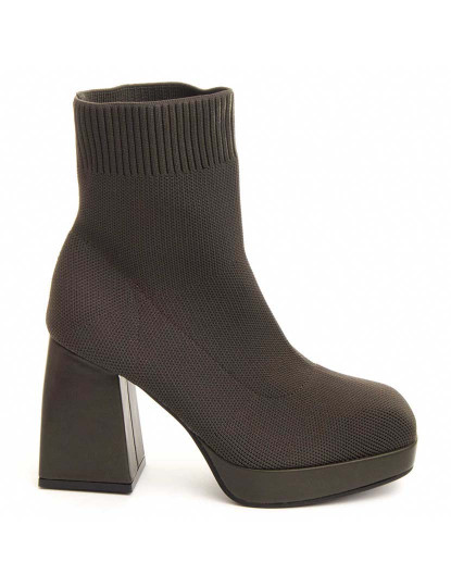 Sixteen High Heeled Ankle Boots for Ladies in Green