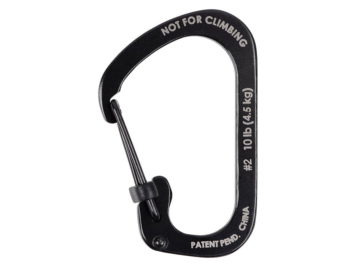 Nite Ize Slidelock #2 karabijnhaak - Black