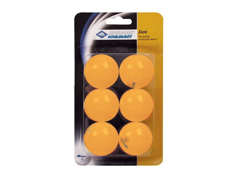 DONIC Schildkröt Tischtennisball Jade 6er Pack Orange PingPong-Einsteigerball in orange