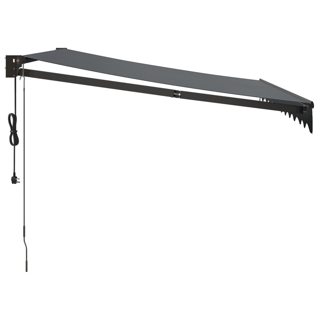 Auvent rétractable automatique anthracite 3x2,5 m