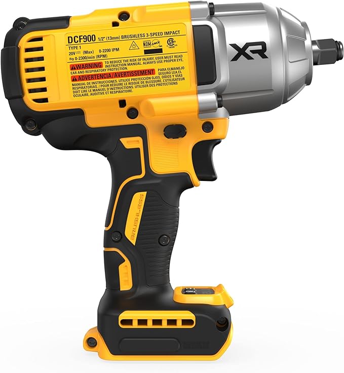 DEWALT 20V MAX Cordless Impact Wrench, 1/2 in., Bare Tool Only (DCF900B)