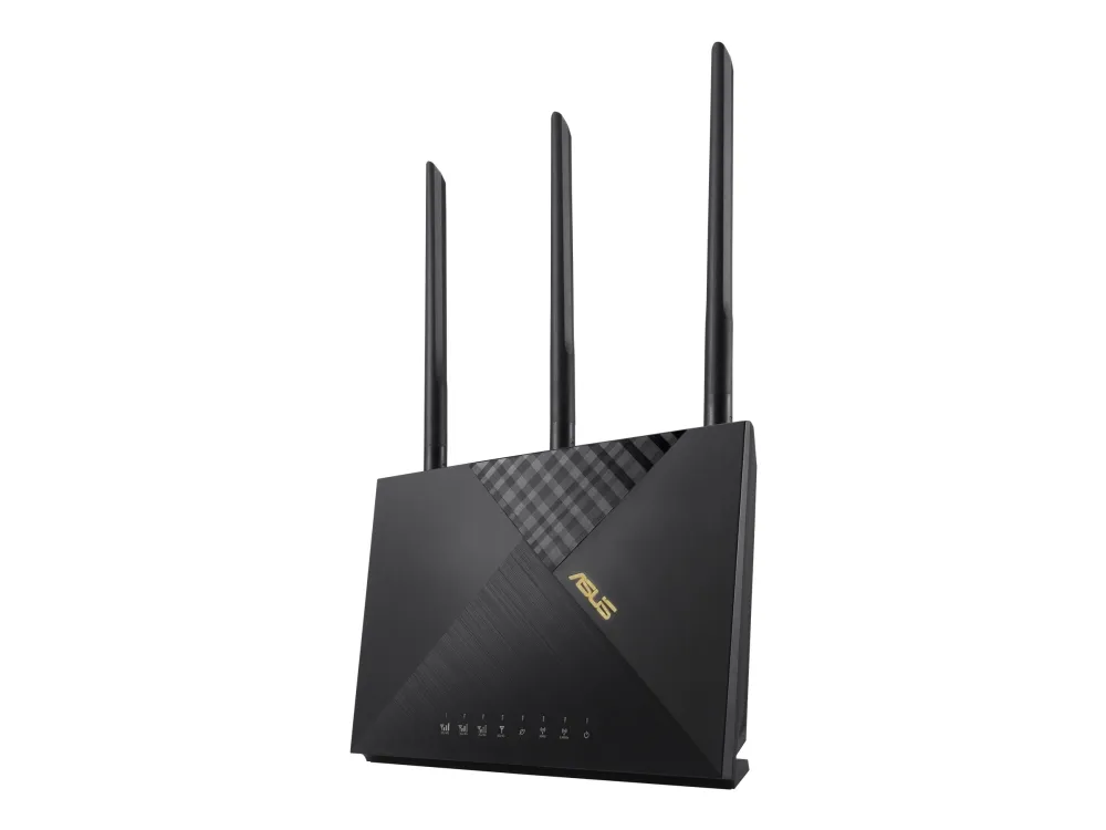 ASUS 4G-AX56 - Trådløs router - WWAN 4-port switch - 1GbE - Wi-Fi 6 - Dual Band eftersyn ikke inkluderet