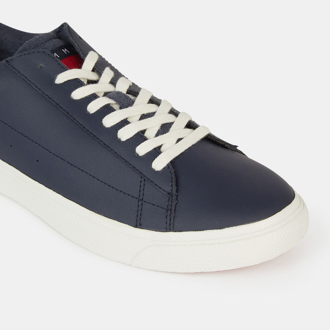 Tommy Jeans Baskets en Cuir Low Cut bleu marine