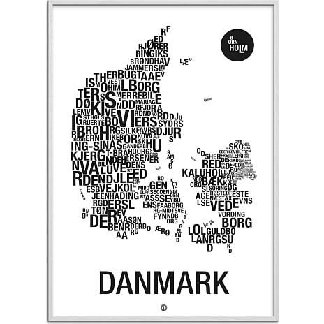 Danmark, byer - 30x40 cm