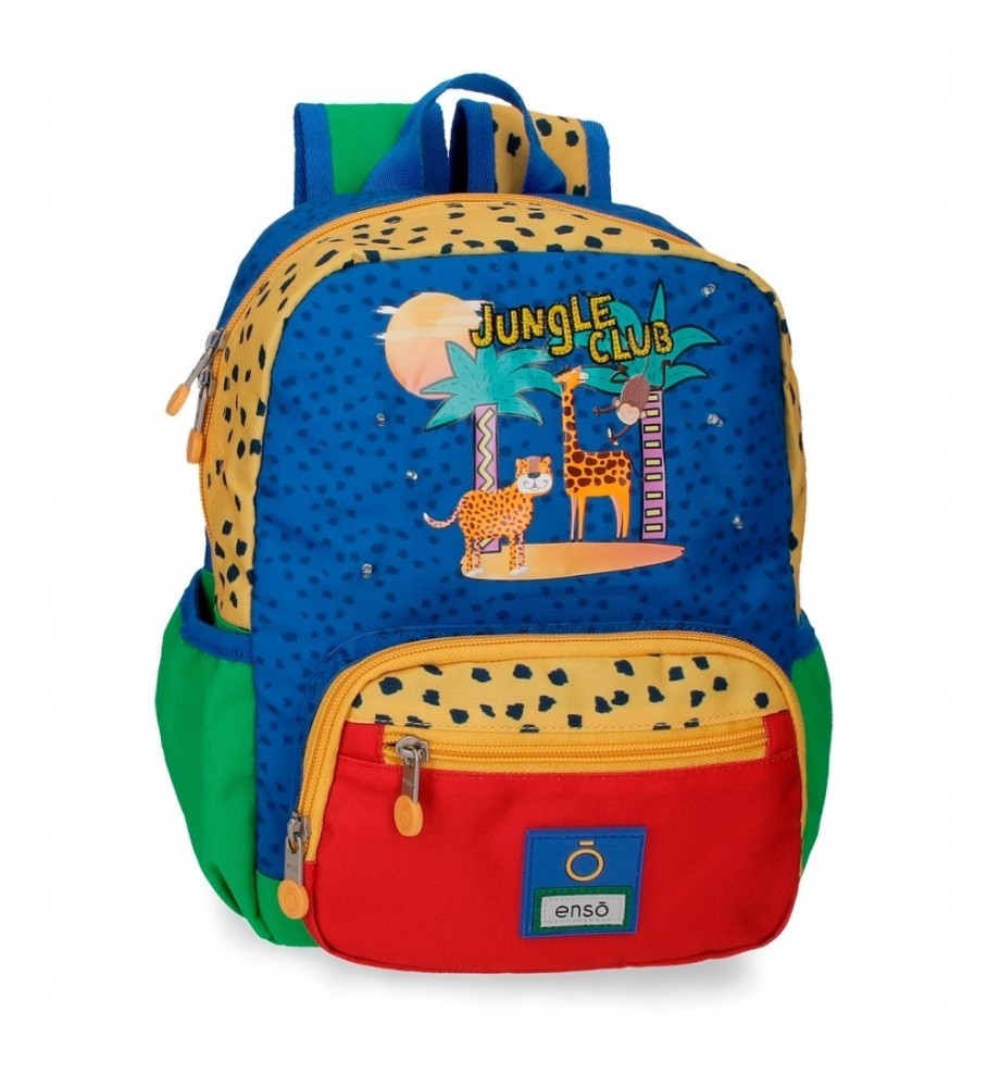 Mochila pequena Enso Jungle Club Multicolorida