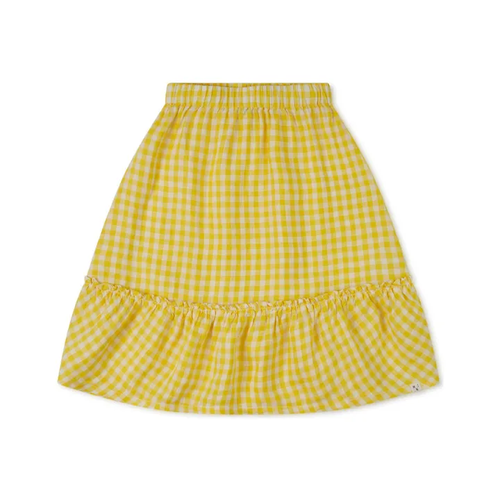 Matona Jupe Vichy Lin | Jaune