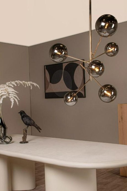 Lucide Alara 6 cluster hanglamp zwart