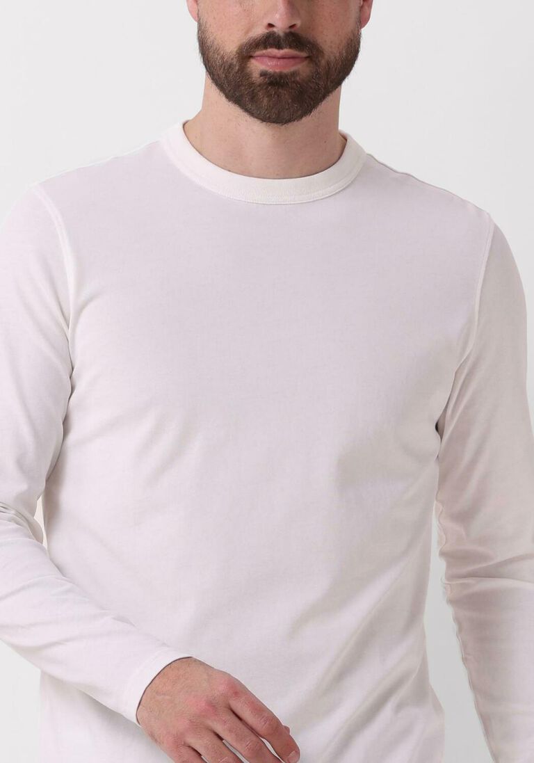 PROFUOMO gebroken wit profuomo t-shirt t-shirt long sleeve