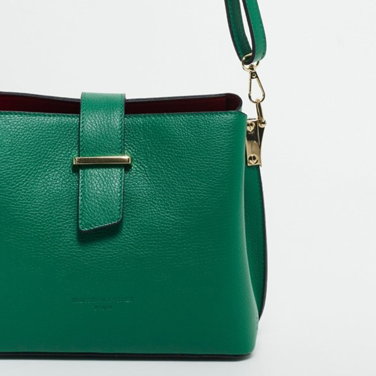 Christian Laurier Sac Porté Epaule en Cuir Lessie vert clair - 25x21x12.5 cm