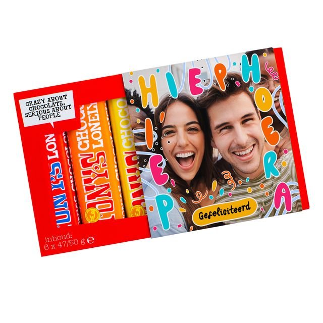 Tony’s Chocolonely | Proeverijtje | Hiep Hiep Hoera! met eigen foto | 300g